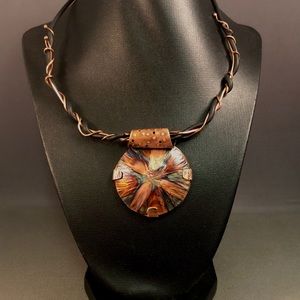 Handmade Copper Pendant Necklace